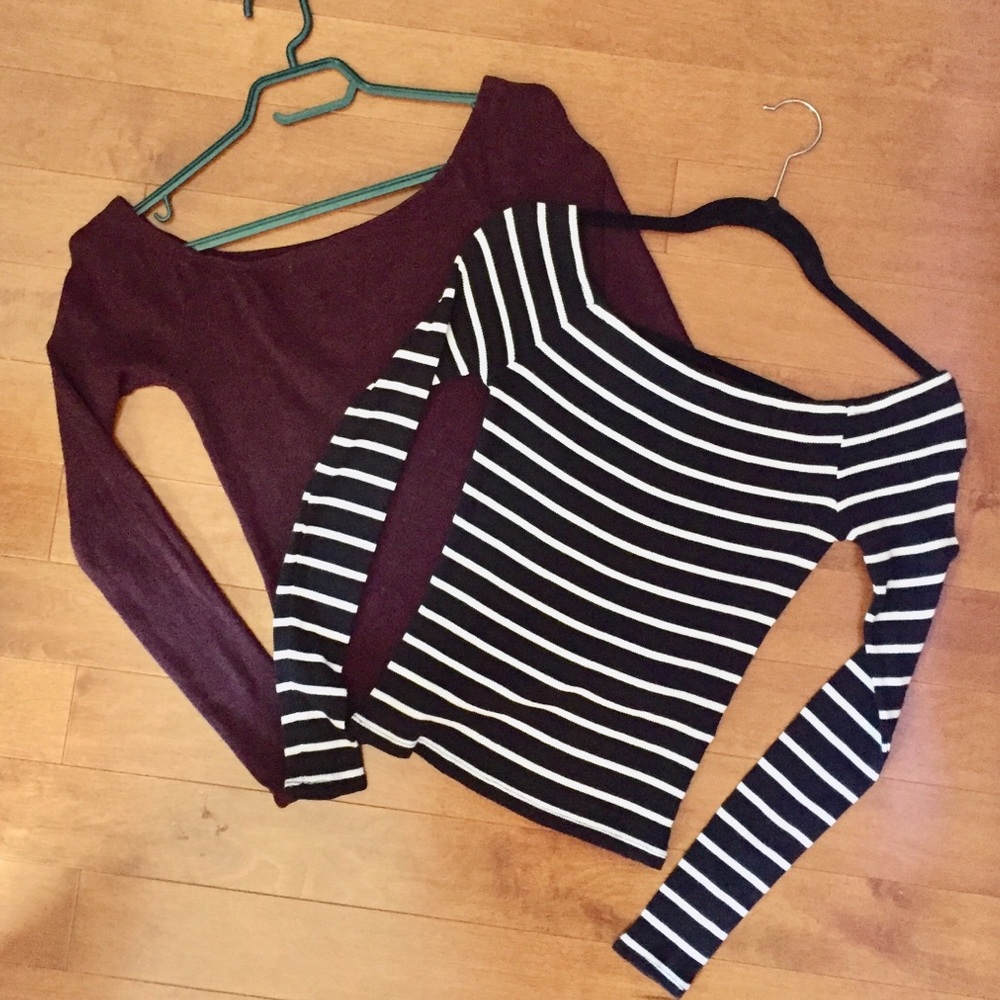 Garage 2pc Off-the-shoulder tops